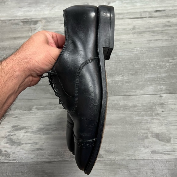 Allen Edmonds Byron Black Cap-Toe Oxfords Dress Shoes 9 D - Picture 7 of 15